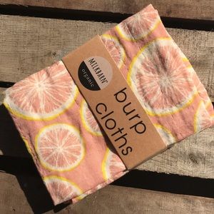 Milkbarn burp cloths organic cotton NWT